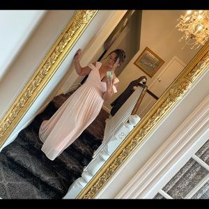 Make Me Move Blush Pink Maxi Dress Size Large